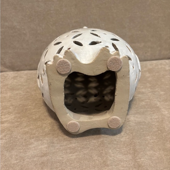 Pottery Barn Cream Ceramic Owl Decor - Picture 3 of 3